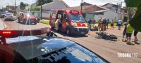 Motociclista colide moto 1000cc na lateral de uma Troller na Vila Yolanda