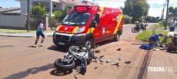 Motociclista colide moto 1000cc na lateral de uma Troller na Vila Yolanda