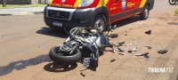 Motociclista colide moto 1000cc na lateral de uma Troller na Vila Yolanda