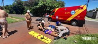 Motociclista colide moto 1000cc na lateral de uma Troller na Vila Yolanda