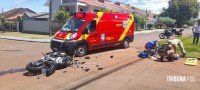 Motociclista colide moto 1000cc na lateral de uma Troller na Vila Yolanda