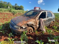 Homem morre após ser ejetado em capotamento em Santa Helena