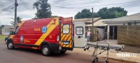 Siate socorre casal que caiu do telhado no Porto Meira