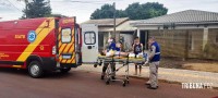 Siate socorre casal que caiu do telhado no Porto Meira