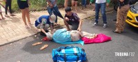 Idoso é atropelado por moto no Jardim Patriarca