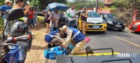 Idoso é atropelado por moto no Jardim Patriarca