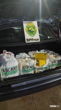 BPFRON apreende mercadorias contrabandeadas nas proximidades da Ponte da Amizade