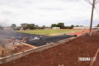 Complexo de Atletismo de Foz do Iguaçu ultrapassa 75% das obras concluídas