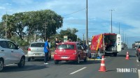 Siate socorre motociclista após colisão na Av. Costa e Silva