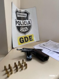 GDE prende suspeito de roubo com pistola 9mm no Bairro Portal da Foz