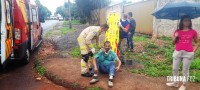 Veiculo colide com moto na Vila Adriana 1, foge e vitimas são roubadas antes da chegada do Siate