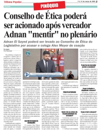 Conselho de Ética poderá ser acionado após vereador Adnan "mentir" no plenário