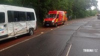 Siate socorre vítima ferida após colisão na Av. Beira Rio