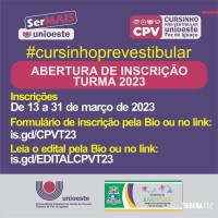 Secretaria da Juventude e Unioeste Foz abrem inscrições para cursinho pré-vestibular gratuito