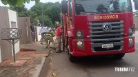 Curto circuito mobiliza o Corpo de Bombeiros no Porto Meira