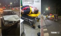 Siate socorre motociclista após colisão traseira na Av. General Meira