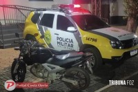 PM recupera motocicleta furtada e apreende dois menores em Santa Terezinha de Itaipu