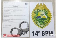 Homem com mandado de prisão em aberto é preso pela PM de Santa Terezinha de Itaipu