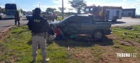 PRF registra colisão seguido de capotamento na BR-277 em São Miguel do Iguaçu 