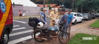 Siate socorre motociclista após colisão na Vila Yolanda