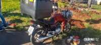 Motociclista argentino é socorrido pelo Siate após colisão no Porto Meira