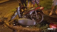 Motociclista é socorrido pelo Siate após colisão no Conjunto Libra