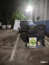 BPFRON apreende 60 caixas de cigarro em Foz do Iguaçu