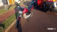 Motociclista é socorrido pelo Siate após colisão traseira na Av. Felipe Wandscheer