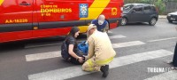 Ciclista é socorrida pelo Siate no Boicy