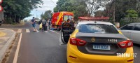 Ciclista é socorrida pelo Siate no Boicy