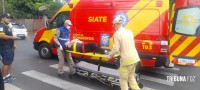 Ciclista é socorrida pelo Siate no Boicy