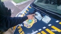 PRF prende mulher que levava pistola e cocaína amarrada junto ao corpo na BR-277