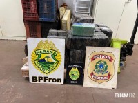 BPFRON, BOPE e Polícia Federal apreendem drogas em Foz do Iguaçu