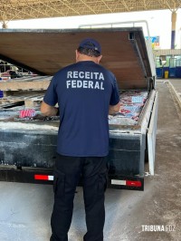 Receita Federal apreende veículo com fundo falso da Ponte da Amizade