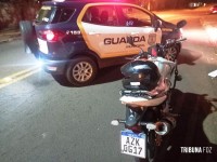 Guarda Municipal auxilia na recuperação de uma moto após tentativa de assalto