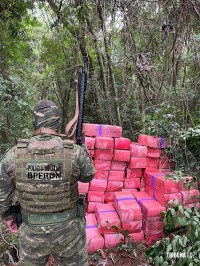 Forcas de segurança apreendem 3,3 toneladas de maconha em Santa Helena