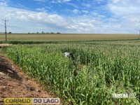 Samu é acionado para atender vítima de capotamento na PR-488 em Santa Helena