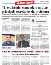 Tio e sobrinho comandam as duas principais secretarias da prefeitura