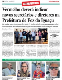 Vermelho deverá indicar novos secretários e diretores na Prefeitura de Foz do Iguaçu