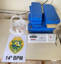 Policia Militar prende homem com 6,5 Kg de cocaína no Bairro Três Lagoas