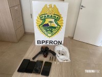 BPFRON apreende arma de fogo em Santo Antônio do Sudoeste