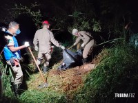 Polícia Civil e Corpo de Bombeiros localizam os  corpos de três vítimas esquartejadas em Foz do Iguaçu