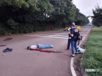 Motociclista morre ao cair de moto no final da Av. Paraná