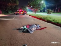 Motociclista morre ao cair de moto no final da Av. Paraná