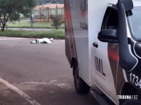 Motociclista morre ao cair de moto no final da Av. Paraná