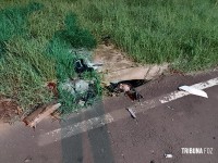 Motociclista morre ao cair de moto no final da Av. Paraná