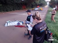 Motociclista morre ao cair de moto no final da Av. Paraná