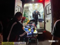 Motociclista cai em meio a lavoura de milho após acidente em Santa Helena