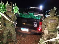 BPFRON e Polícia Federal apreende 741 Kg de maconha em Guaíra