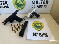 PM apreende duas pistolas e detém enteado que atirou na cabeça do padrasto